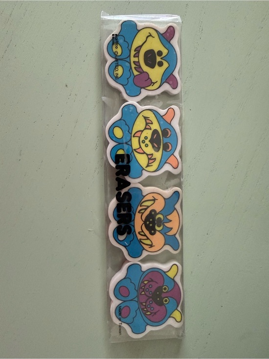 Other - Vintage New Old Stock 1980s Novelty Erasers Giftco Monsters Color Made in Taiwan
